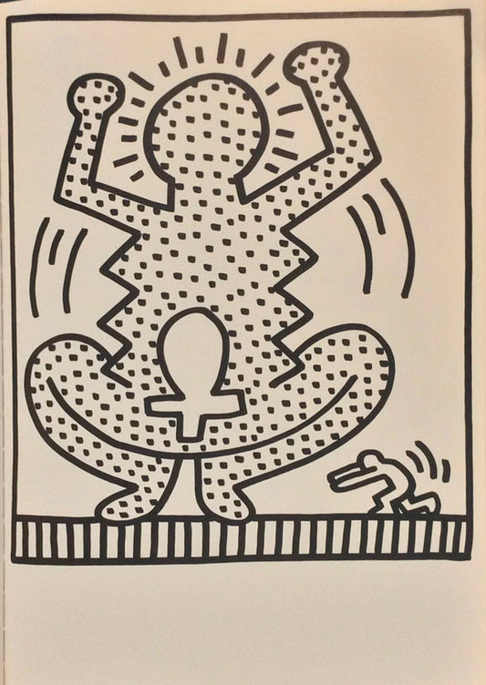 Keith Haring-Lucio Amelio,dal libro d'Artista, 1983