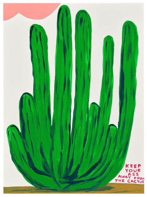 David Shrigley - Keep your Ass Away from the Cactus