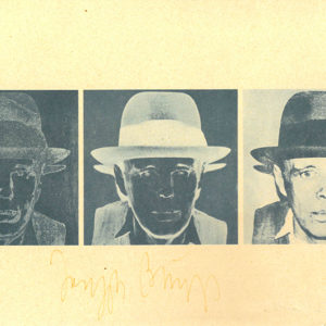 Andy Warhol, Joseph Beuys by Andy Warhol - invitation cards,