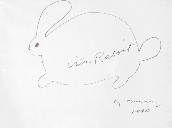 Cy Twombly White Rabbit05 34x46cm 1966 RIT-sito